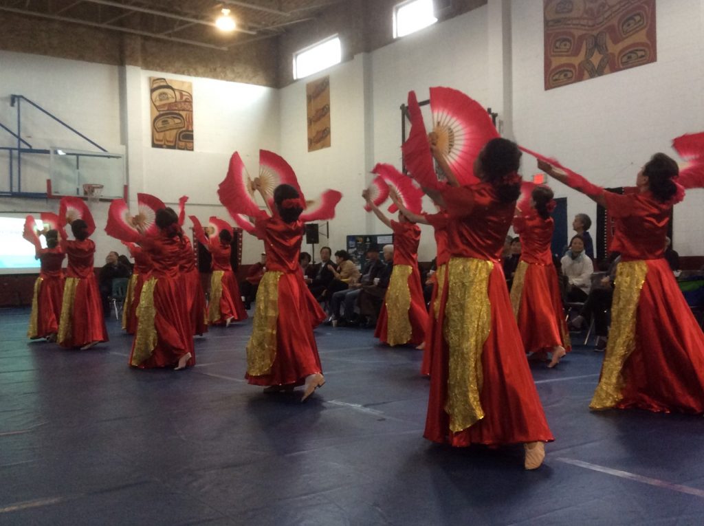 Chinese group dance
