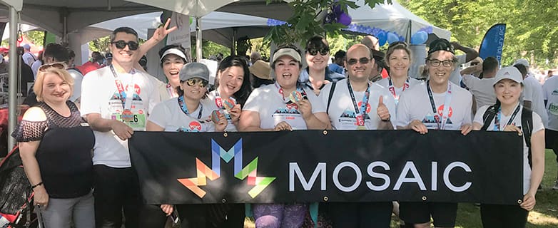 Community Raises Almost $5000 for MOSAIC at the Scotiabank Charity Challenge!