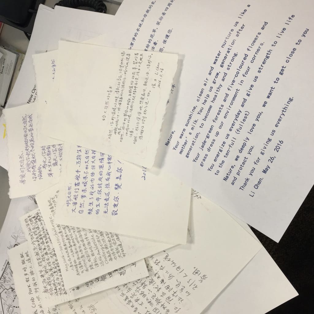 Love letters to nature