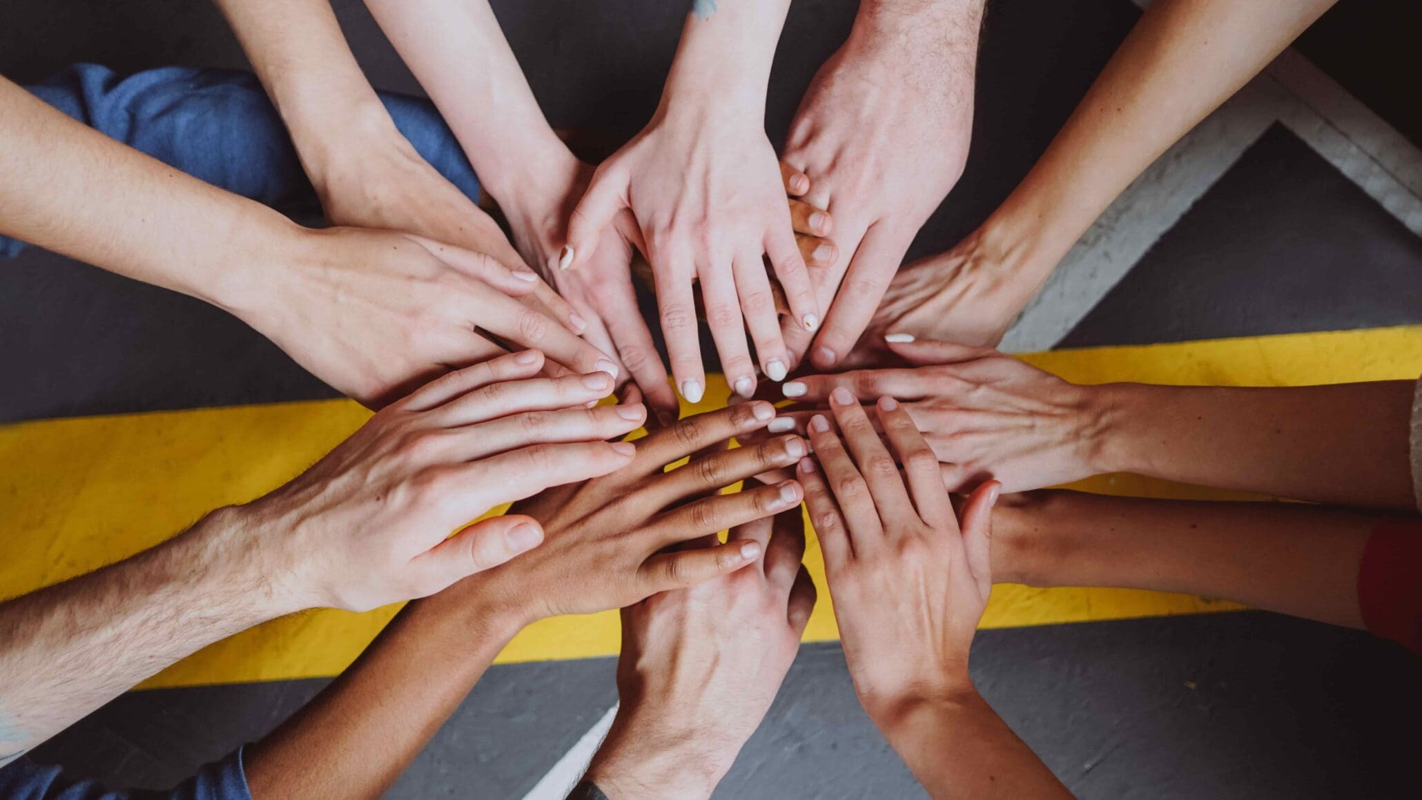 holding hands against gender-based violence